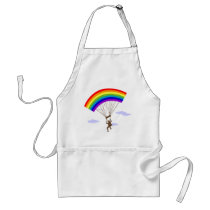 Ride with rainbow Apron by tshirtdujour Ride with rainbow Apron