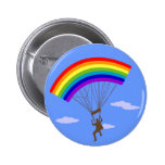 Ride with rainbow Button