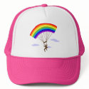 Ride with rainbow Hat by tshirtdujour Ride with rainbow Hat