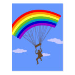 Ride with rainbow Postcard