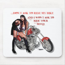 Ride your BITCH mousepads