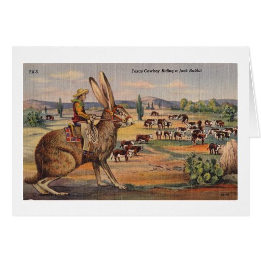 Ride'm Bunny! Greeting Cards