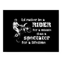 Rider For A Minute Dirt Bike Motocross Poster posters