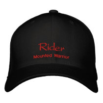 Rider Name Cap / Hat embroidered hats by toppings Rider Name Cap / Hat embroidered hats
