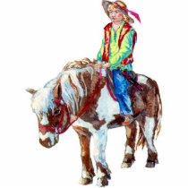 Rider on a pony - an ornament photo sculptures by Linandara Rider on a pony - an ornament photo sculptures