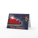 Rider the Red Nosed Boston Terrier Card