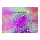 RIDERS  IN THE NIGHT,blue purple,pink sparkles Personalized Invitations