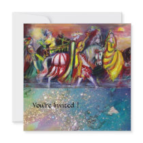RIDERS IN THE NIGHT ,blue sparkles Invites