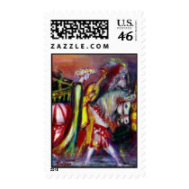 Riders in the Night, Detail postage