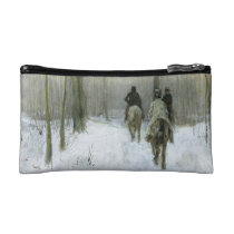 Riders in the Snow in the Haagse Wood, Anton Mauve Makeup Bag at  Zazzle