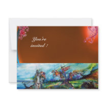RIDERS IN THE STORM gem orage Personalized Invitation