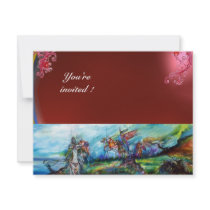 RIDERS IN THE STORM gem red Personalized Invitations