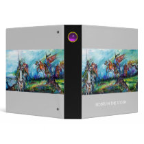 RIDERS IN THE STORM grey 3 Ring Binders