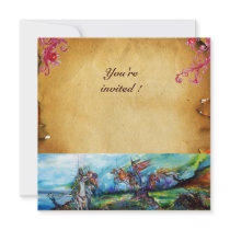 RIDERS IN THE STORM  parchment Custom Invite
