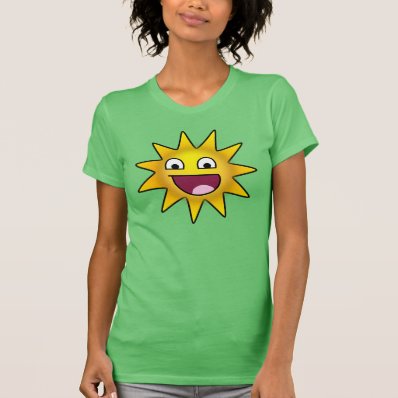 Ridiculously Happy Sun T-shirts