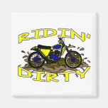 Ridin Dirty Dirt Bike In Mud Fridge Magnet
