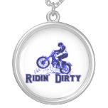 Ridin Dirty Dirt Bike Rider Pendant