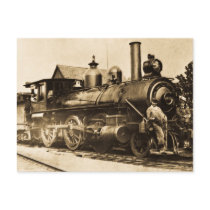 Ridin' that Train Post Cards