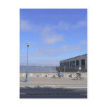 Riding a Bike along Piers... Postcard