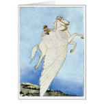 Riding a Winged Horse Greeting Card