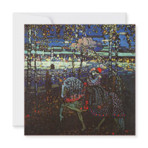 Riding Couple by Wassily Kandinsky 1907 Personalized Invitation