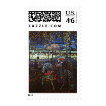 Riding Couple, Wassily Kandinsky 1907 Postage Stamp