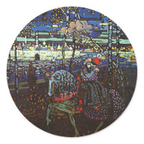 Riding Couple, Wassily Kandinsky 1907 Sticker