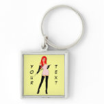Riding Crop Mistress - Bright Keychain