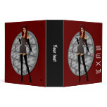 Riding Crop Mistress - Dungeon Wall Background 3 Ring Binder