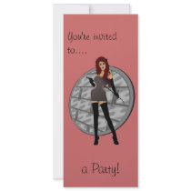 Riding Crop Mistress - Dungeon Wall Background Personalized Announcement