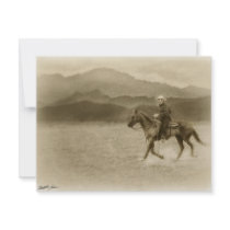 Riding in the Desert Antiqued invitations by ScienceFictionArt Riding in the Desert Antiqued invitations