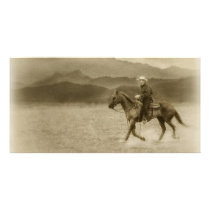 Riding in the Desert Antiqued photo cards
