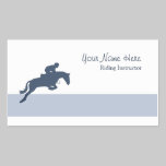 Riding instructor business card business cards