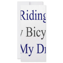 Riding My Bicycle Is My Drug Personalized Rack Card