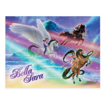 Riding on Moonbeams Post Cards