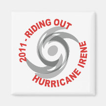 Riding Out Hurricane Irene 2011 Refrigerator Magnets