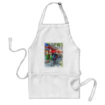 Riding Past the Cafe aprons