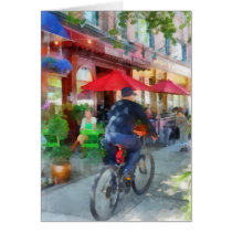 Riding Past the Cafe cards
