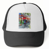 Riding Past the Cafe hats