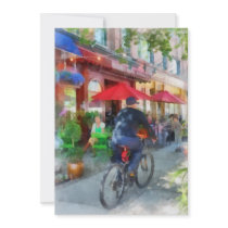 Riding Past the Cafe invitations