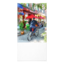 Riding Past the Cafe photo cards