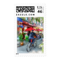 Riding Past the Cafe stamps