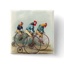 Riding Roosters Button