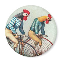 Riding Roosters Magnet
