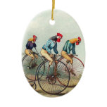 Riding Roosters Ornament