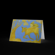 Riding the Golden Calf Greeting Card cards