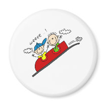 Riding The Rollercoaster Magnet by stick_figures Riding The Rollercoaster Magnet
