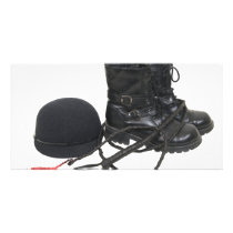 RidingHatBoots072509 Personalized Photo Card