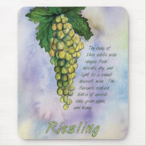 Riesling White Wine Grapes Mousepad mousepads