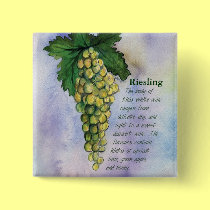 Riesling Wine Grapes Button buttons